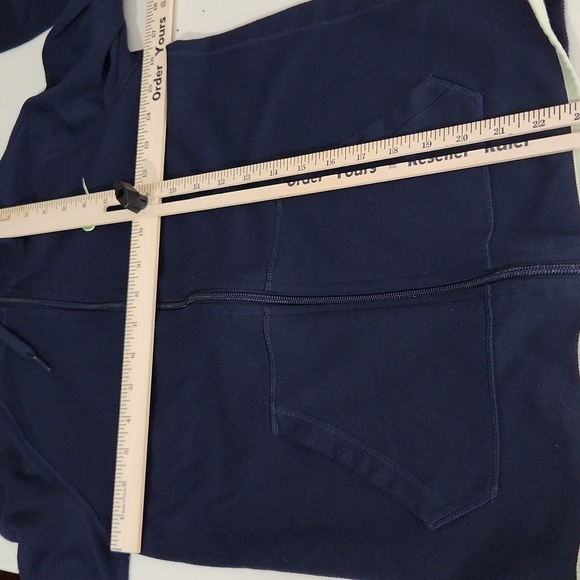 Nike Jacket womens Dri Fit Size Xs Blue Light Green Thumb Holes Has Flaws - Picture 8 of 10